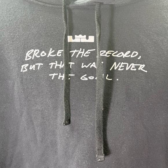 Nike LeBron James All Time scoring Record Hoodie Men’s XXL 2XL Sweatshirt 2291 - Picture 2 of 8